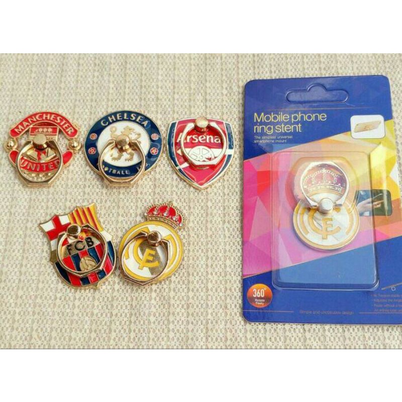 Ring Besi Motif Bola / Pegangan Hp Belakang