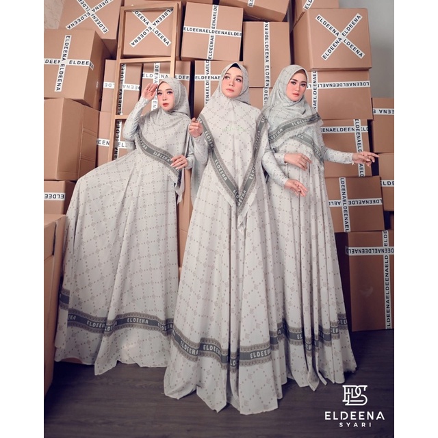 ELDENA NOVITASARI SYARI SEGI EMPAT ALLSIZE SET MUSLIM GAMIS