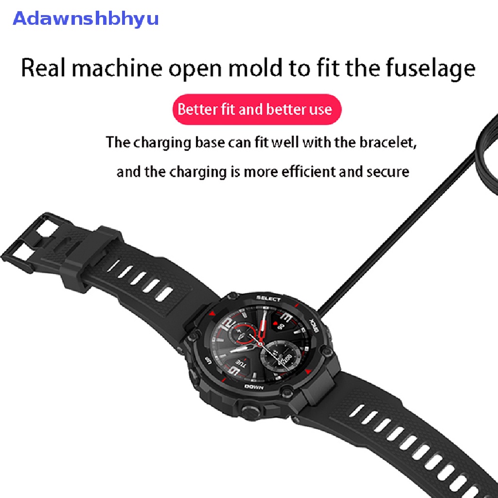 Adhyu Smart Watch USB Charging Cable Untuk Amazfit T-Rex GTR 42mm 47mm Smart Watch GTS USB Charger Cable Wire Accessories ID