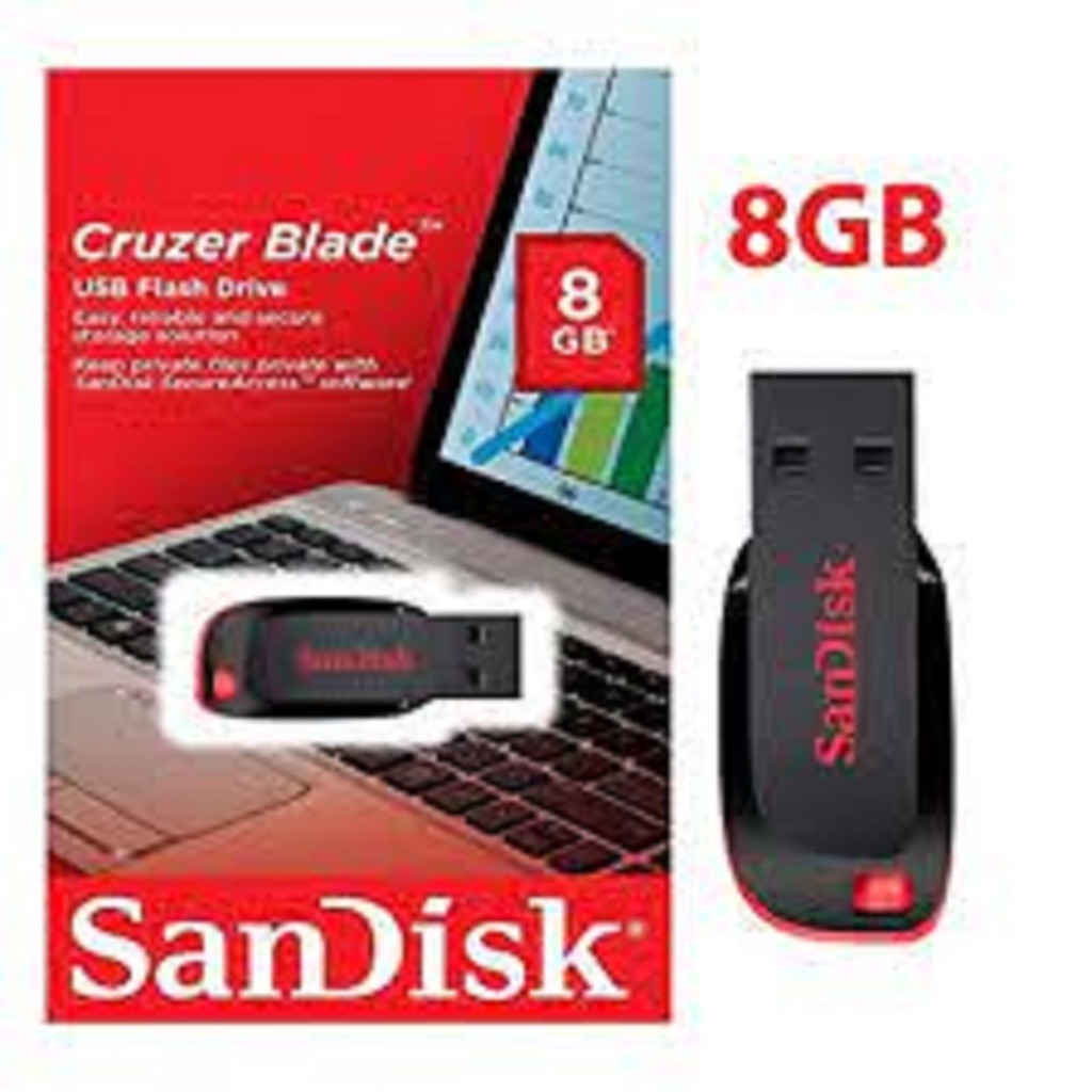 Flashdisk-Flash Drive USB Drive USB 2.0 Plug&amp;Play Sandisk Cruzer Blade CZ50 4GB-8GB-16GB-32GB-64GB-128GB-Penyimpanan Data Sandisk Cruzer Blade CZ50 USB Drive