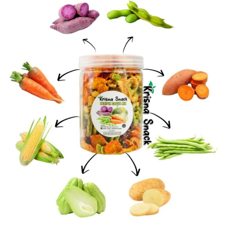 

[P-A4A][»] KERIPIK SAYUR MIX TOPLES VOLUME 800ML amanah