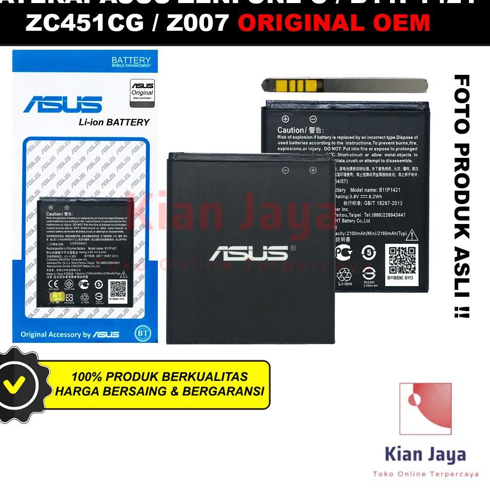 Hadir Terbaru Baterai Hp Asus Zenfone C 4C Z007 B11P1421 Original OEM Batrai Batre Battery Hp Ori