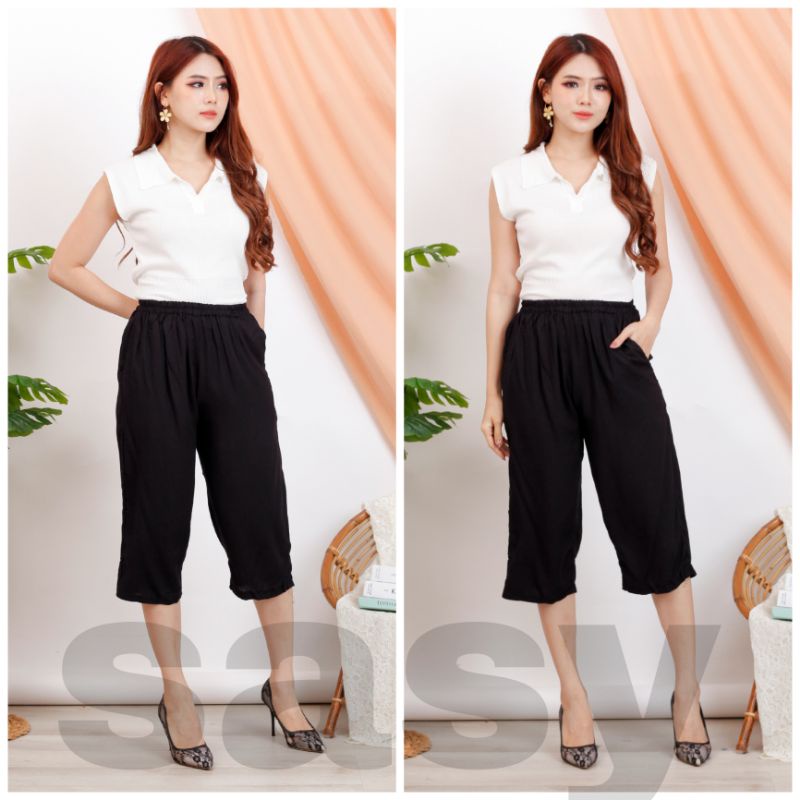 COD Celana wanita 7per8 / Celana santai wanita / Celana Rayon wanita / Daily pants / Celana wanita kekinian / Celana Rayon premium / Rayon pants / Celana kekinian Rayon / Celana Rayon adem