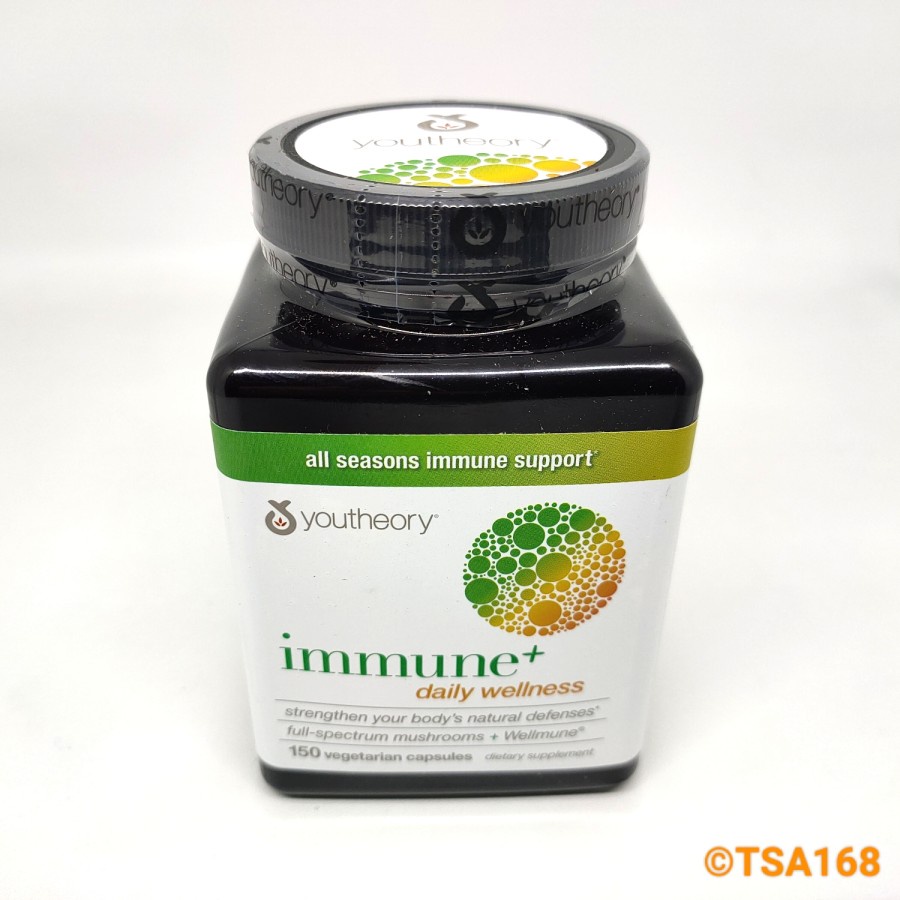 Youtheory Immune+ Daily Wellness 150 Vegan Caps Immune Plus NOT 60