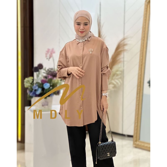Kemeja Atasan Wanita Orion Shirt by Mdly Oversize