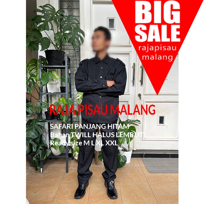Seragam Safari Baju Safari Setelan Safari Security  safari Coklat satpam lengan pendek lengan panjang murah Bandung