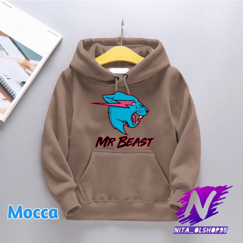 jaket hoodie anak mr beast youtuber no1