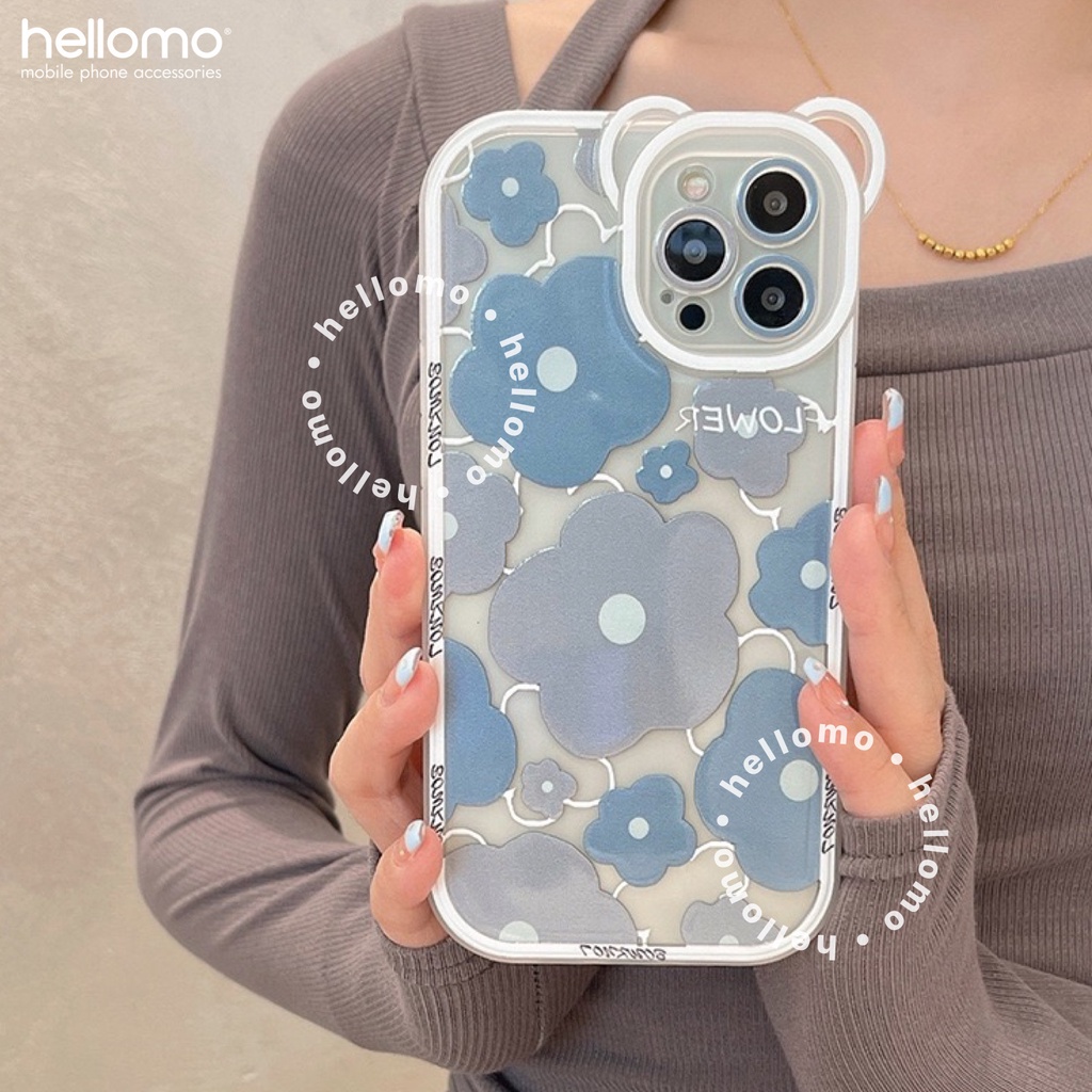 Casing Silikon iPhone TPU Soft Case Silicone Kartun Motif Bunga Lucu Flower