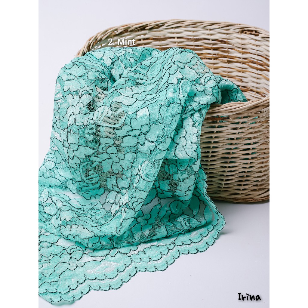 Kain Brukat Premium Bahan Brukat import bahan Brokat Meteran