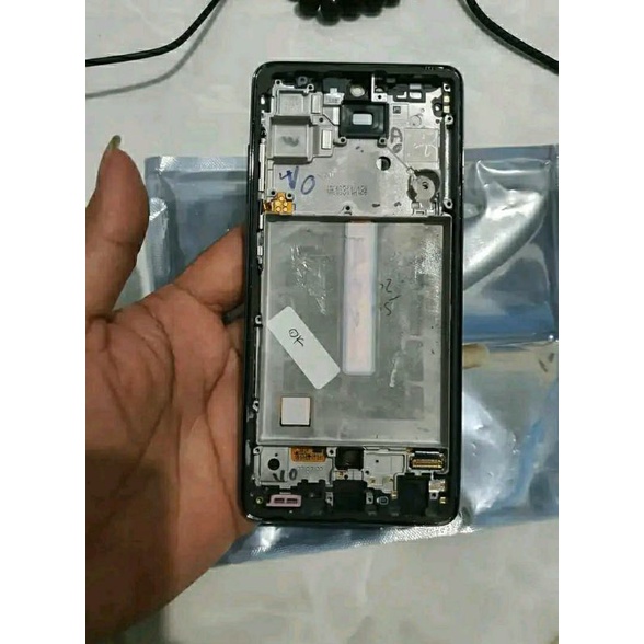 lcd samsung a52 original copotan bukan bekas repair glass