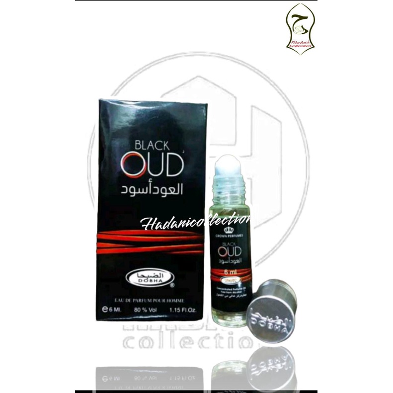 Parfum Dobha roll 6ml original BLACK OUD/ Parfum Arab Dobha ROLL 6 ml Original