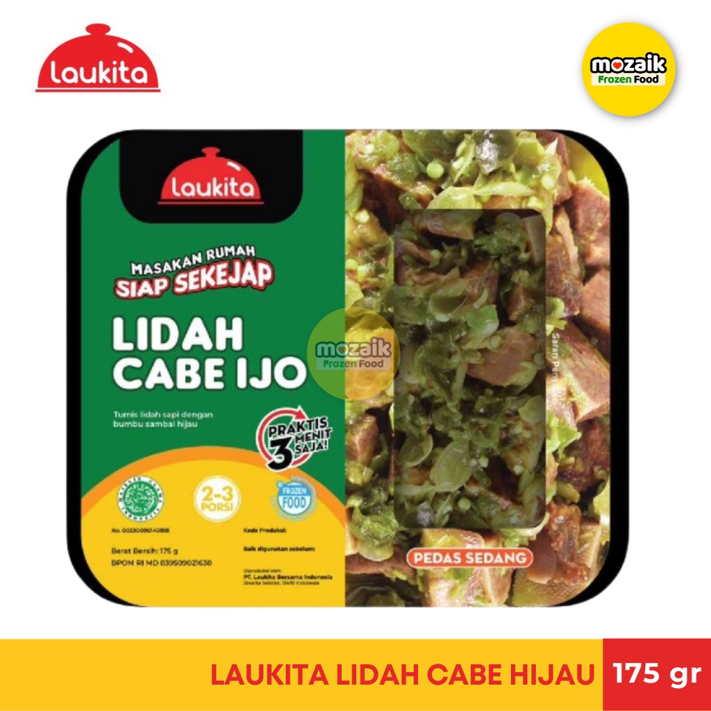 Laukita Lidah Cabe Ijo Frozen Mart Frozen Food Palembang 175gr