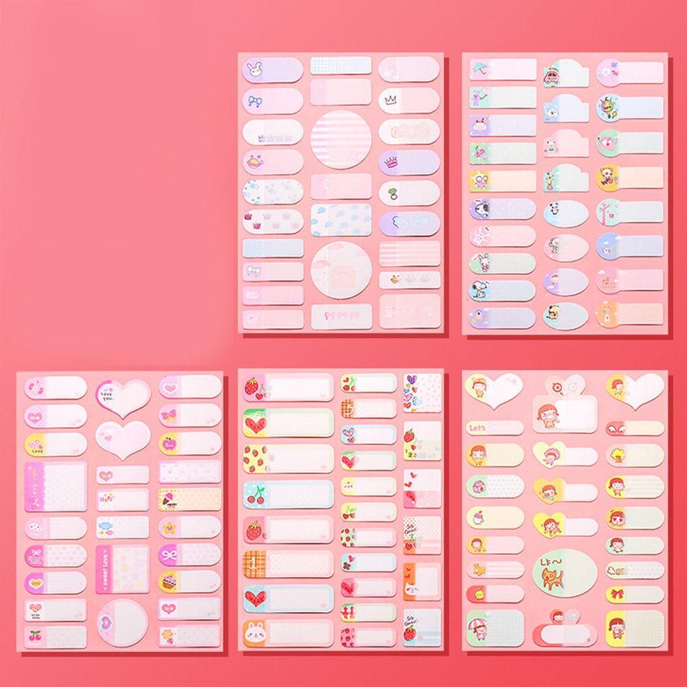REBUY Rebuy Stiker Nama Kawaii Anak Transparan Anti Air Waterbottle Self Adhesive Stationery Sticker