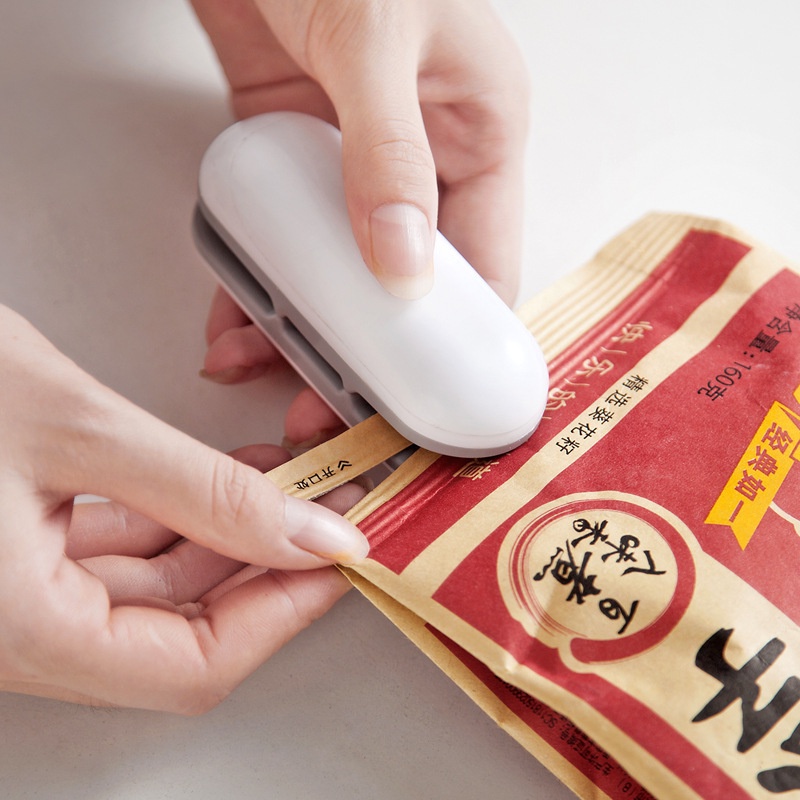 Mini Portable Hand Sealer / Alat Penyegel Plastik Makanan / Mesin Segel Kantong Snack