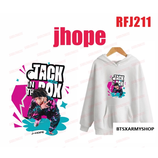 (RFJ211) HOODIE SWEATER BTS JHOPE JACK IN THE BOX