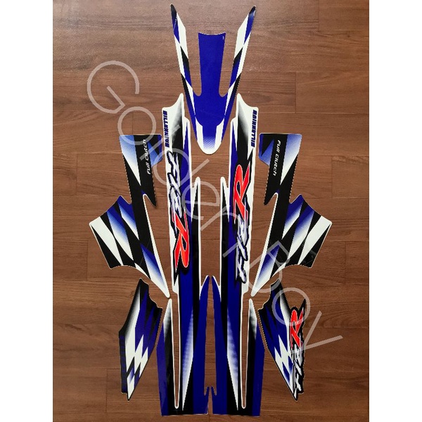 STIKER STRIPING FIZR FIZ R MILLENIUM / MILENIUM LIS STANDAR ORI STIKER FIZ R MILLENIUM PUTIH BIRU
