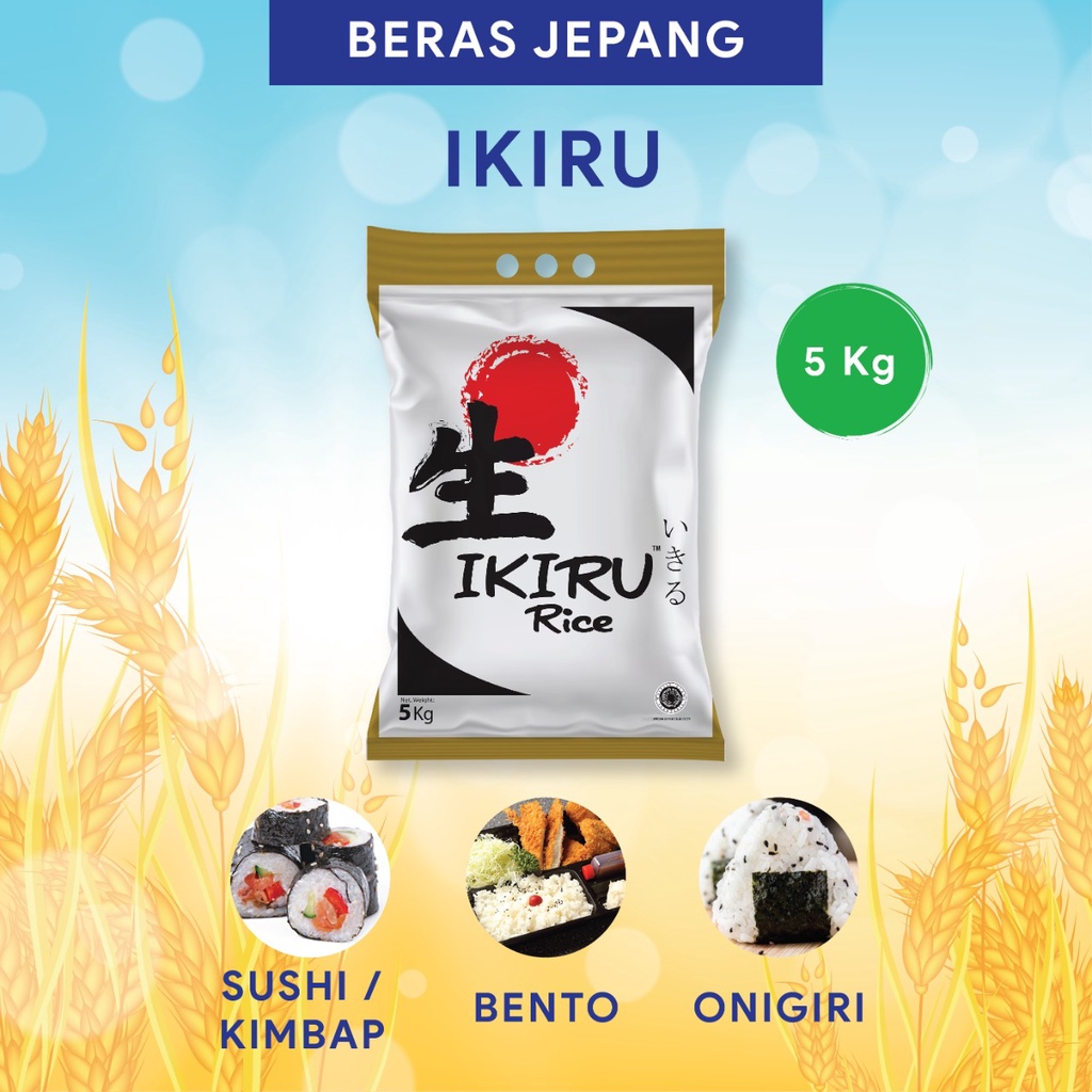 

Ikiru BERAS Rice Premium JEPANG Japonica 5 Kg - SUSHI BENTO