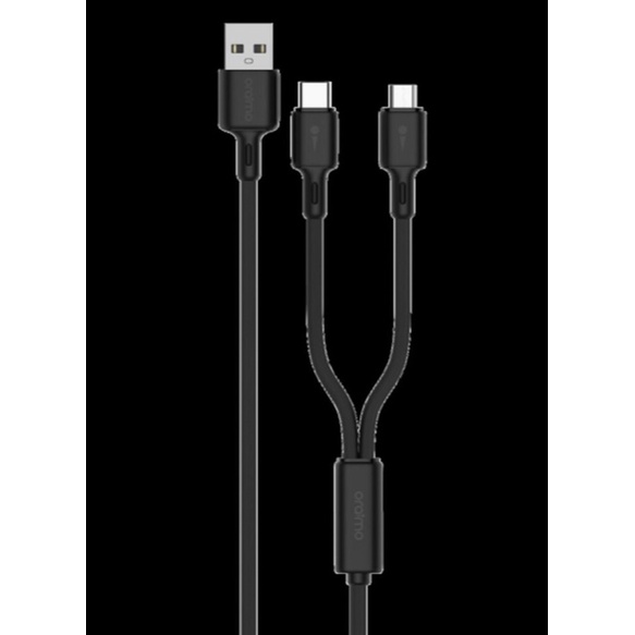 Kabel Data Oraimo Oraimo OCD-E62 Kabel Data 2in1 Fast Charging Micro USB &amp; Type-C Cable