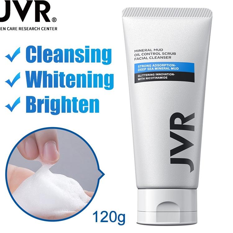 [I-4I ♫♪] JVR Foam Cleanser / Shaving Cream 120g Oil Control Facial Cleanser / Krim Cukur Jenggot Sk