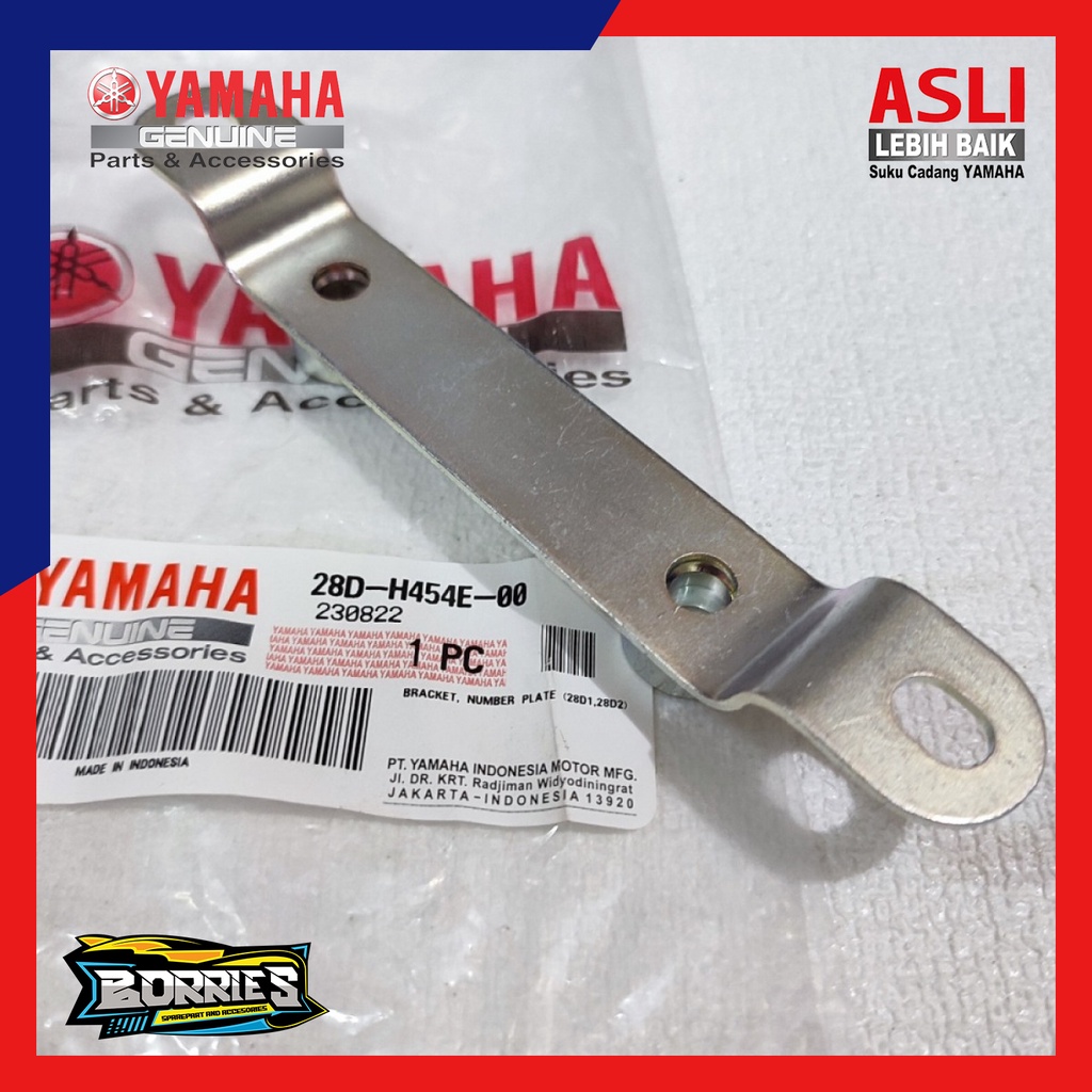 DUDUKAN PLAT NOMER DEPAN MIO SPORTY SMILE 28D-H454E-00 ORIGINAL ORI YAMAHA