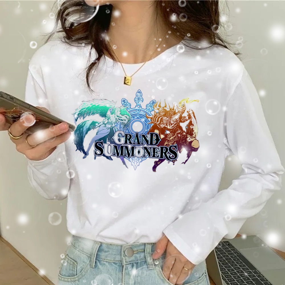 BAJU KAOS Kartun Grand Summoners SABLON CUSTOM SATUAN FOTO GAMBAR NAMA TULISAN KATA KATA DESAIN SEND