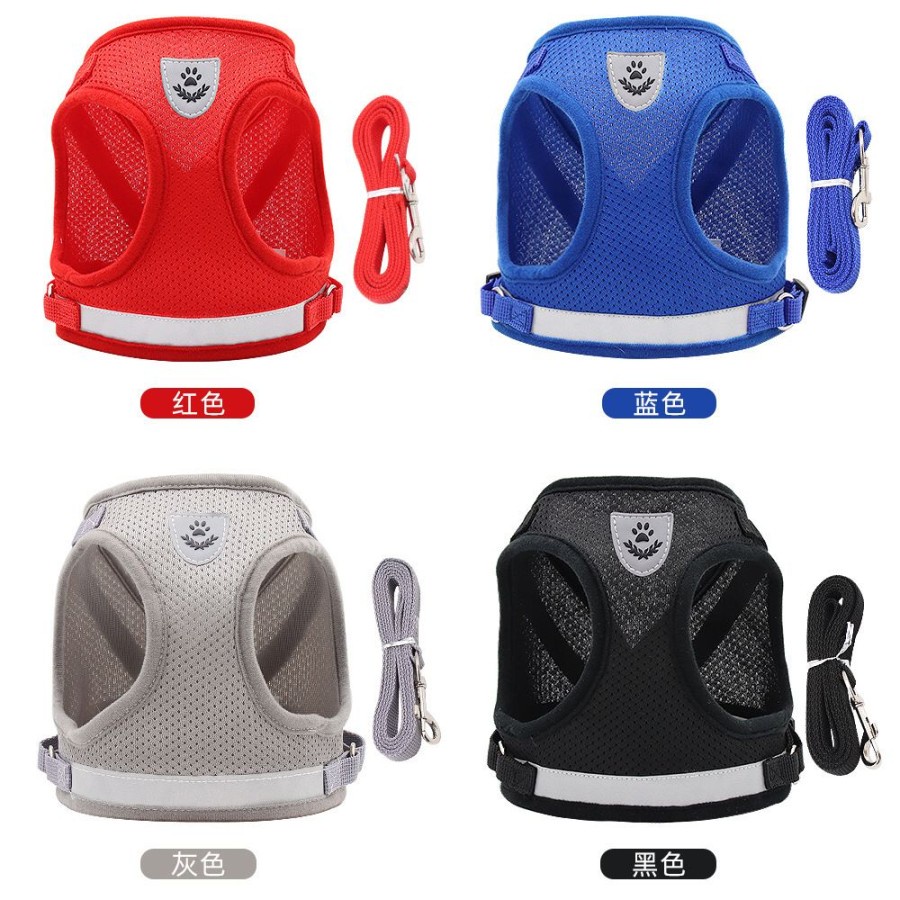 Tali Tuntun Baju Rompi Body Harnes Harness Kucing Anjing Musang Vest