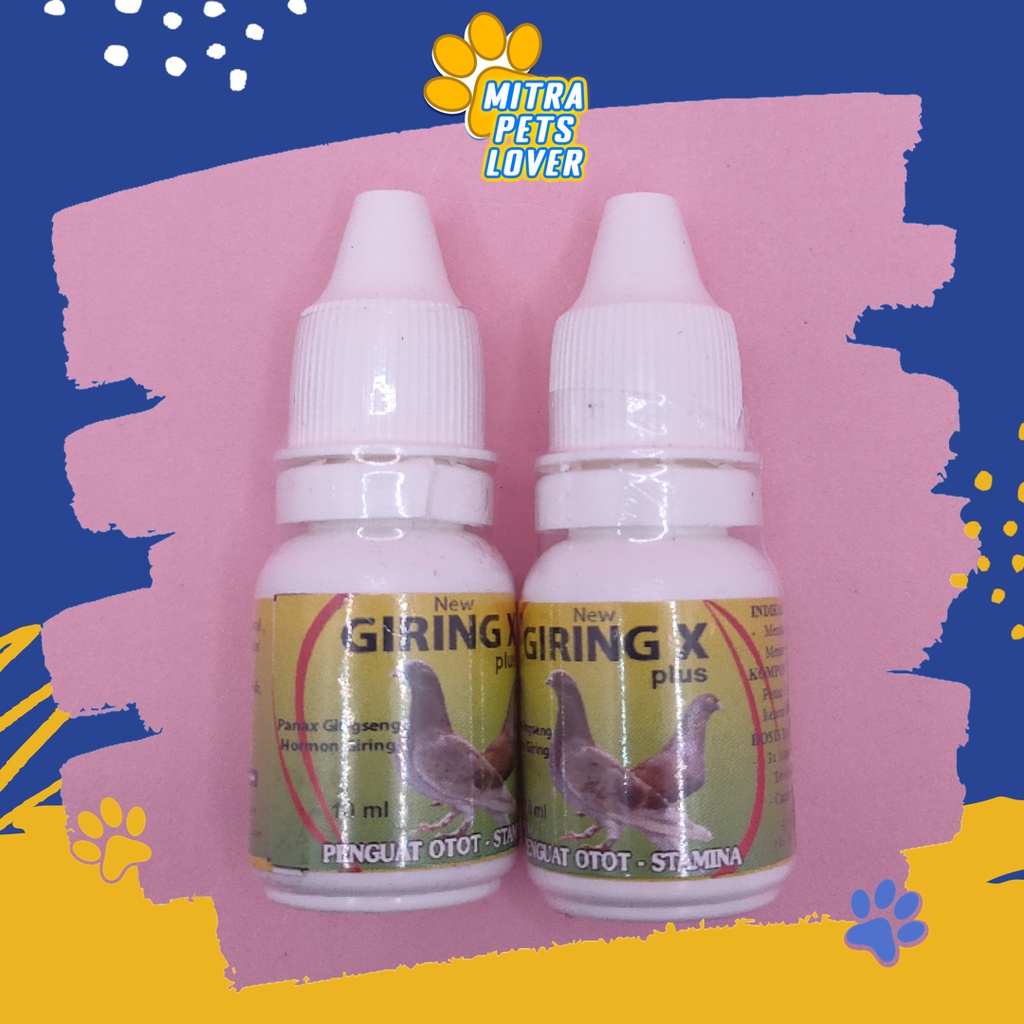 VITAMIN BURUNG MERPATI - GIRING-X DROP - SUPLEMEN UNTUK STAMINA MERPATII MENAMBAH STAMINA KEBRANIAN DAN MENTALLITAS - MURAH ASLI GARANSI KUALITAS ORIGINAL - PET ANIMAL HEALTHCARE &amp; VETERINARY TAMASINDO OBAT KESEHATAN &amp;  VITAMIN TERNAK HEWAN MITRAPETLOVER
