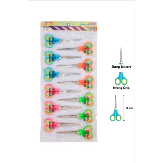 

( 12 pcs ) GUNTING RENCENG MONTANA S , M. L / SCISSORS MONTANA STW 540 550 560