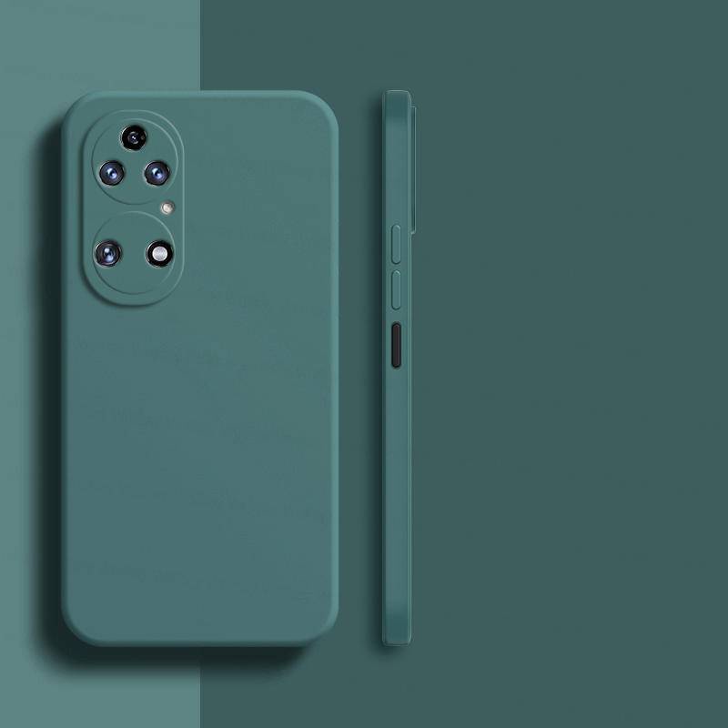 Untuk Huawei P50 P50 P50E P40 Pro Case Shockproof Casing Belakang Ponsel Silikon Cair Lembut