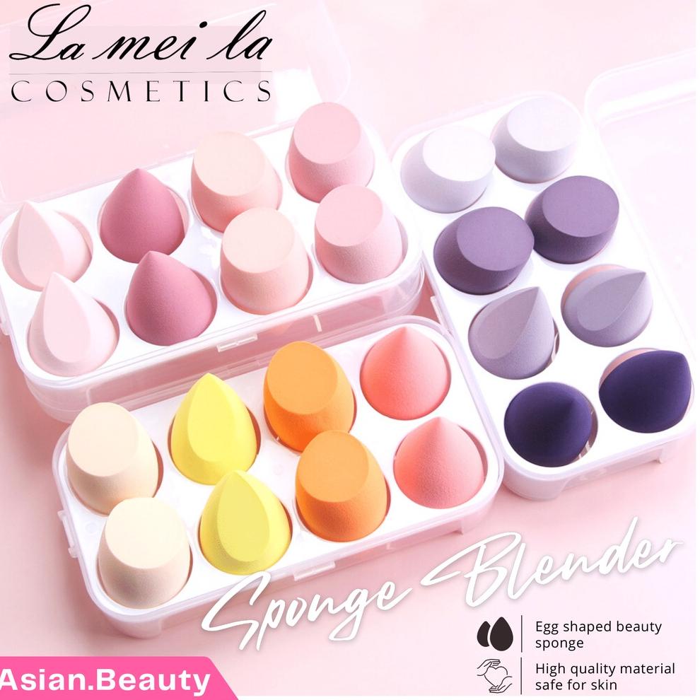 READY ~AB~ Spons Blender 4pcs / 8pcs Sponge Blender Lameila / Make Up Tools / Spons Blender / Spons 