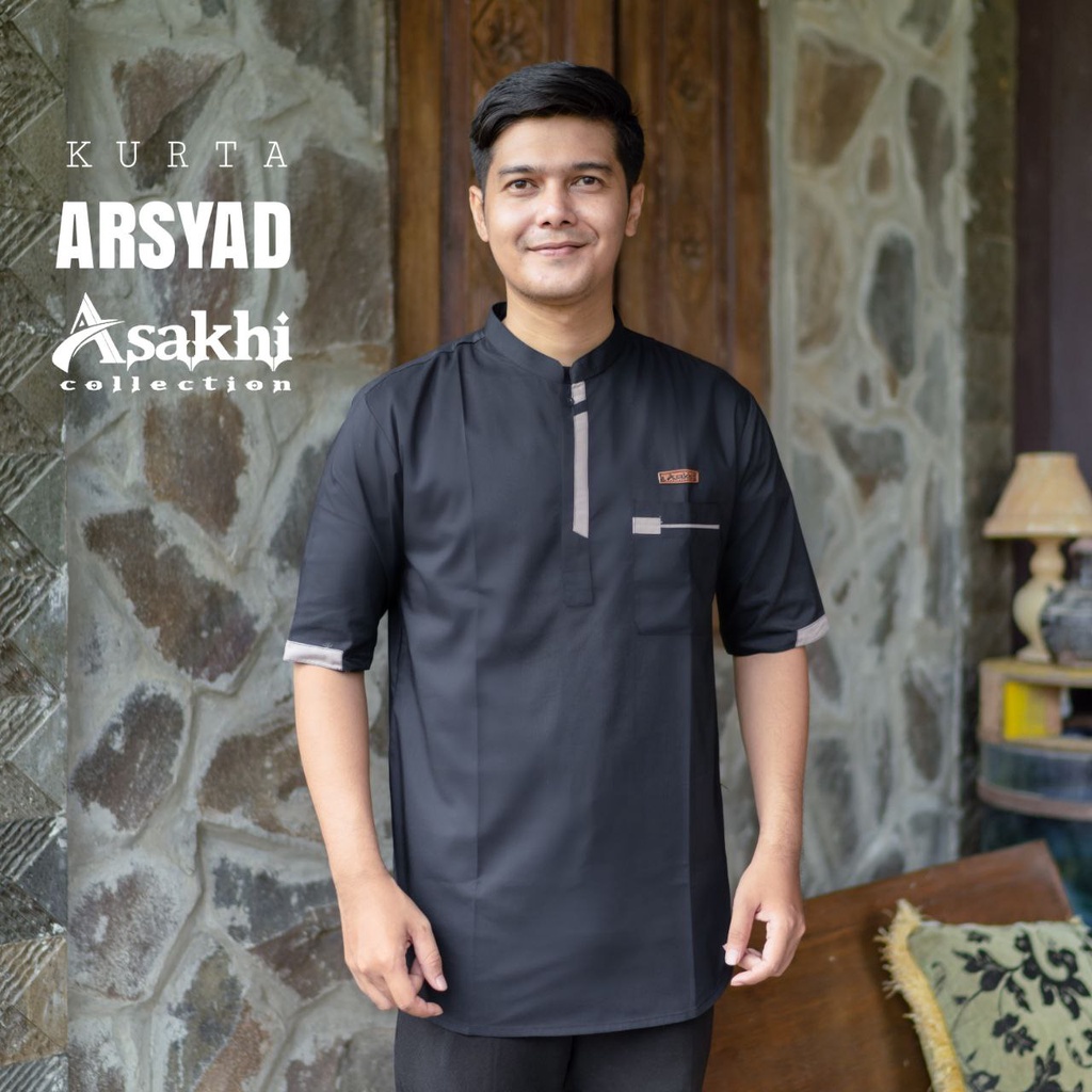 KOKO KURTA PRIA LENGAN PENDEK DEWASA ORIGINAL ASAKHI