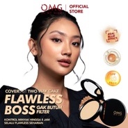 OMG Oh My Glam Coverlast Two Way Cake 12 g - Bedak Padat Kontrol Minyak Hingga 8 Jam