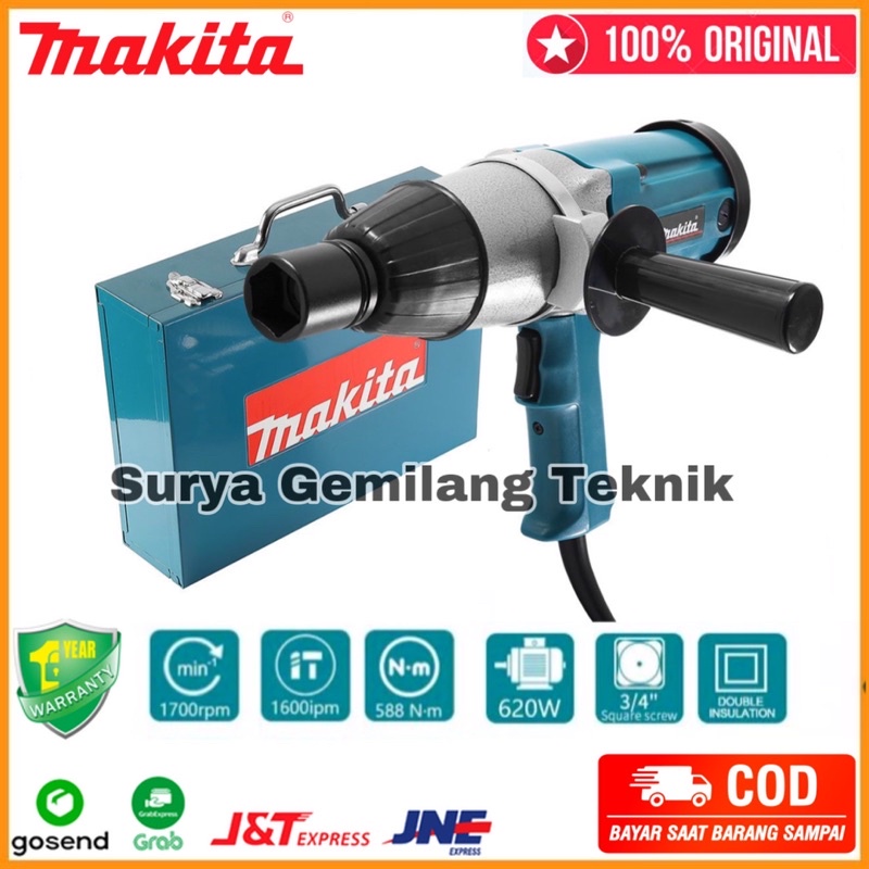 Mesin Pembuka Baut Impact Wrench 3/4" Makita 6906 Mesin Impact Wrench Makita Pembuka Baut 6906