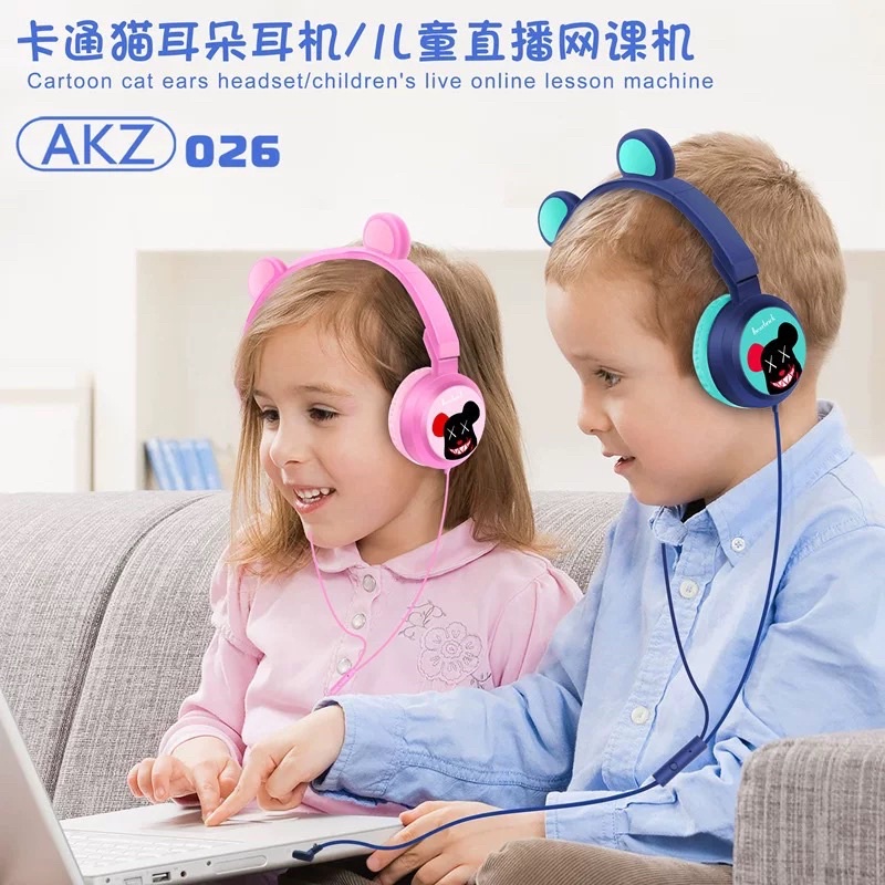 [ AKZ-026 ]Headset Gaming Telinga model AKZ-026 with microphone jack 3.5mm Headphone Gaming