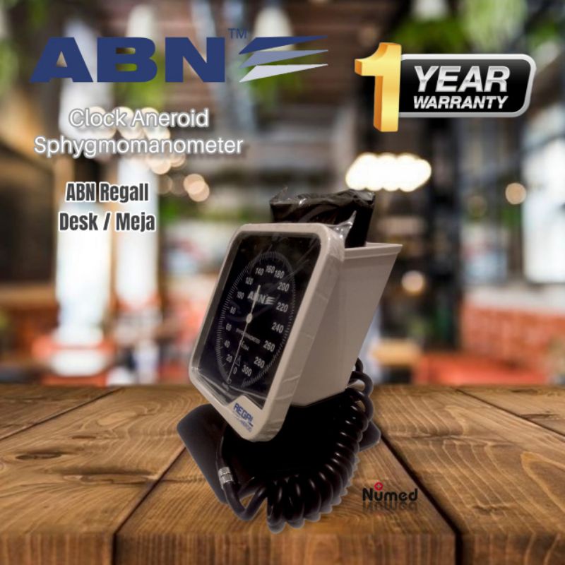 ABN Regal Desktop Model The Portable Clock Aneroid Sphygmomanometer Professional Series / Tensimeter Aneroid Type Meja ABN Regal