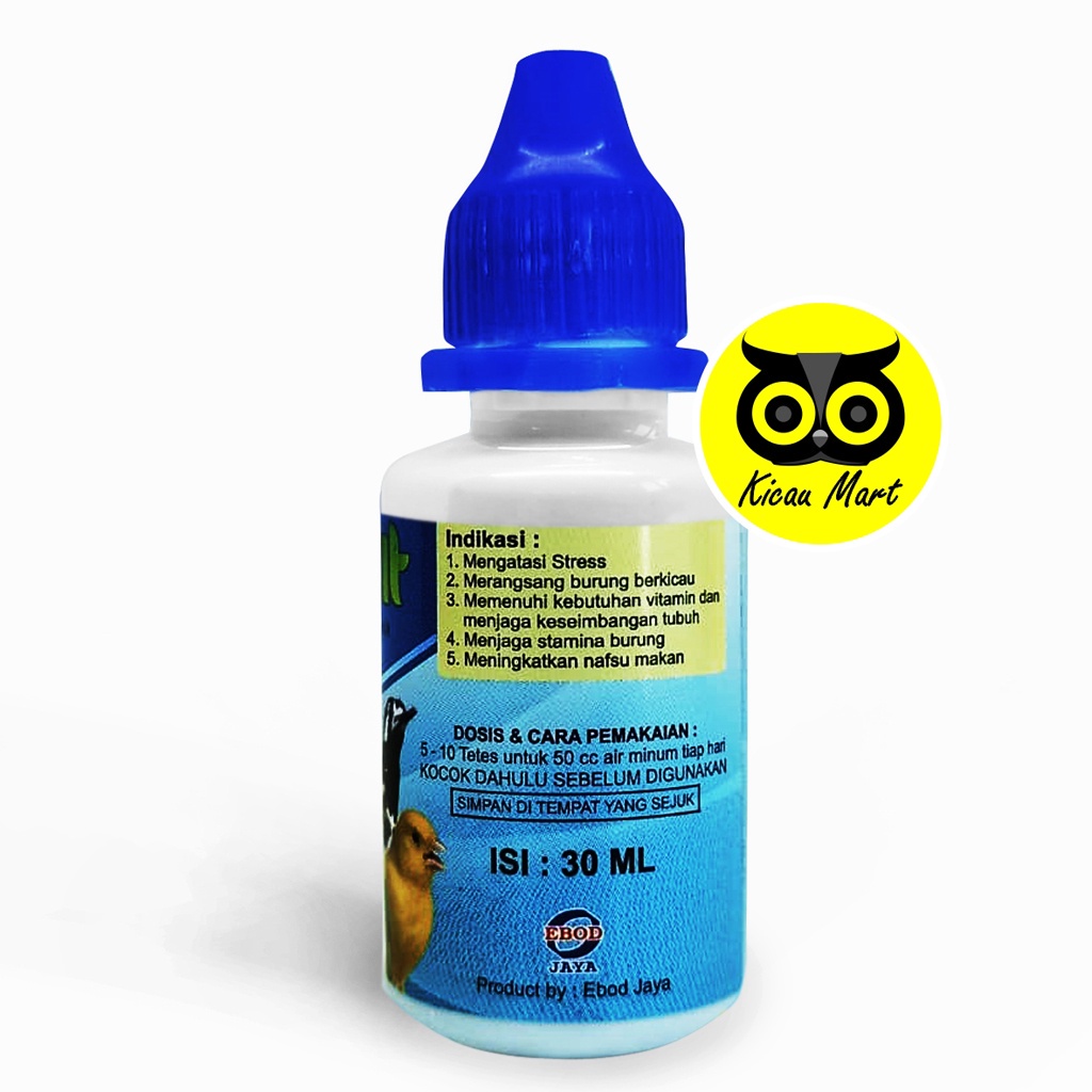 Ebod Vit Ebod Jaya Vitamin Obat Burung Lovebird Kenari Murai Kacer Pleci Sehat Super Gacor Atasi Macet Bunyi Kurus ebodvit ebodjaya