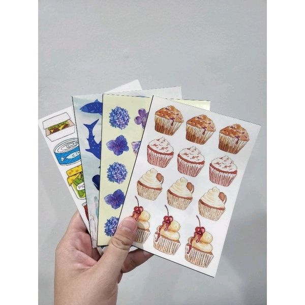 

Sticker transparan A6 lucu termurah journaling