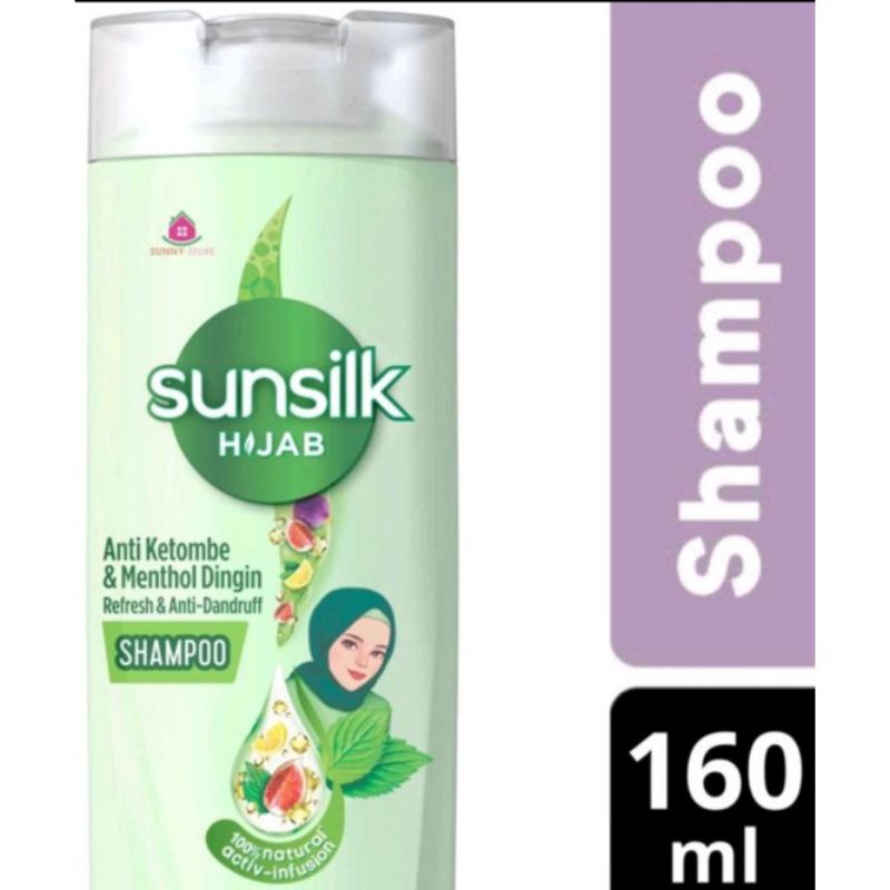 Sunsilk Shampo Shampoo Sunslik Hijab Refresh &amp; anti Dandruff 170 ml