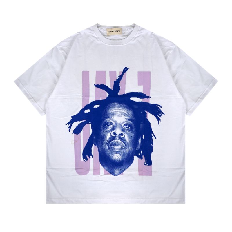 KAOS TSHIRT VINTAGE OVERSIZE JAY Z PUTIH UNISEX