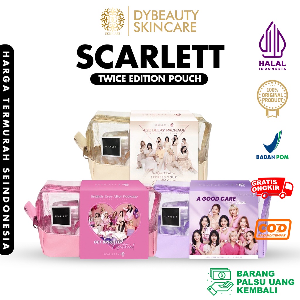 ❤️ DY ❤️ SCARLETT Whitening X TWICE Limited Edition Pouch Acne Care / Brightly Ever After / Age Dela