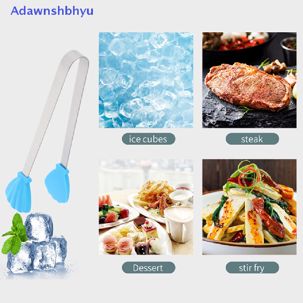 Adhyu Penjepit Makanan Silikon Bentuk Laut Klip Makanan Es Permen Stainless Steel Anti slip ID