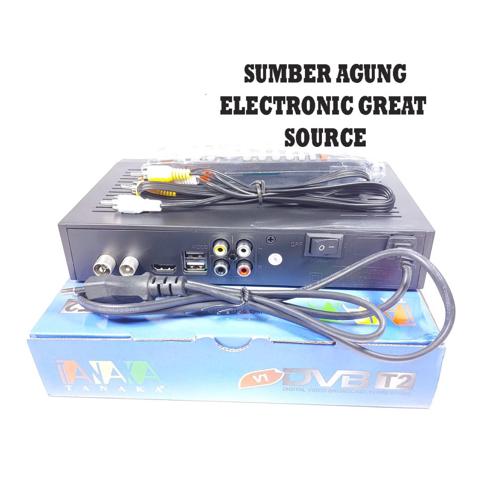 Tanaka STB Set Top Box Biru Untuk Siaran Digital Body Besar Sudah EWS
