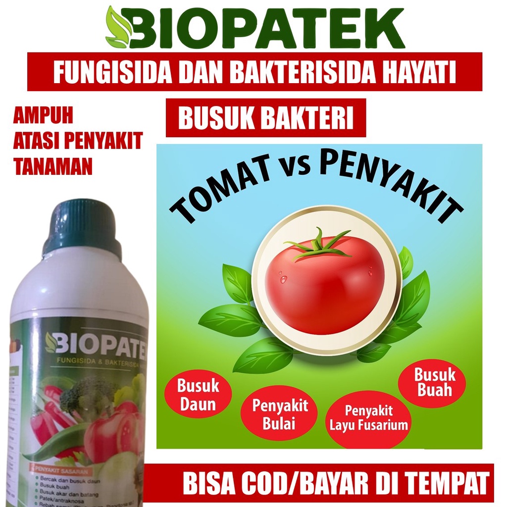 Promo BIOPATEK 500 ML /fungisida bakterisida/fungisida Tomat alami/pupuk organik cair/fungisida BIOP