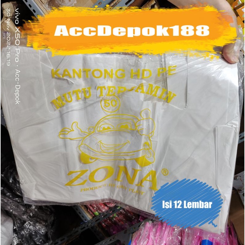 KANTONG PLASTIK TEBAL UKURAN 50 ( 50X75 ) WARNA HITAM MERAH PUTIH