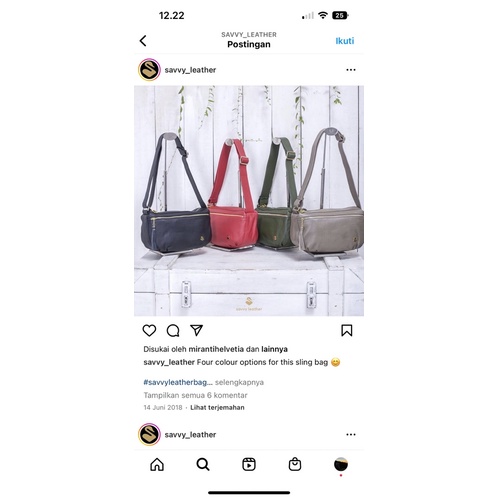 Preloved Tas kulit SAVVY | Savvy leather bag | Tas kulit asli