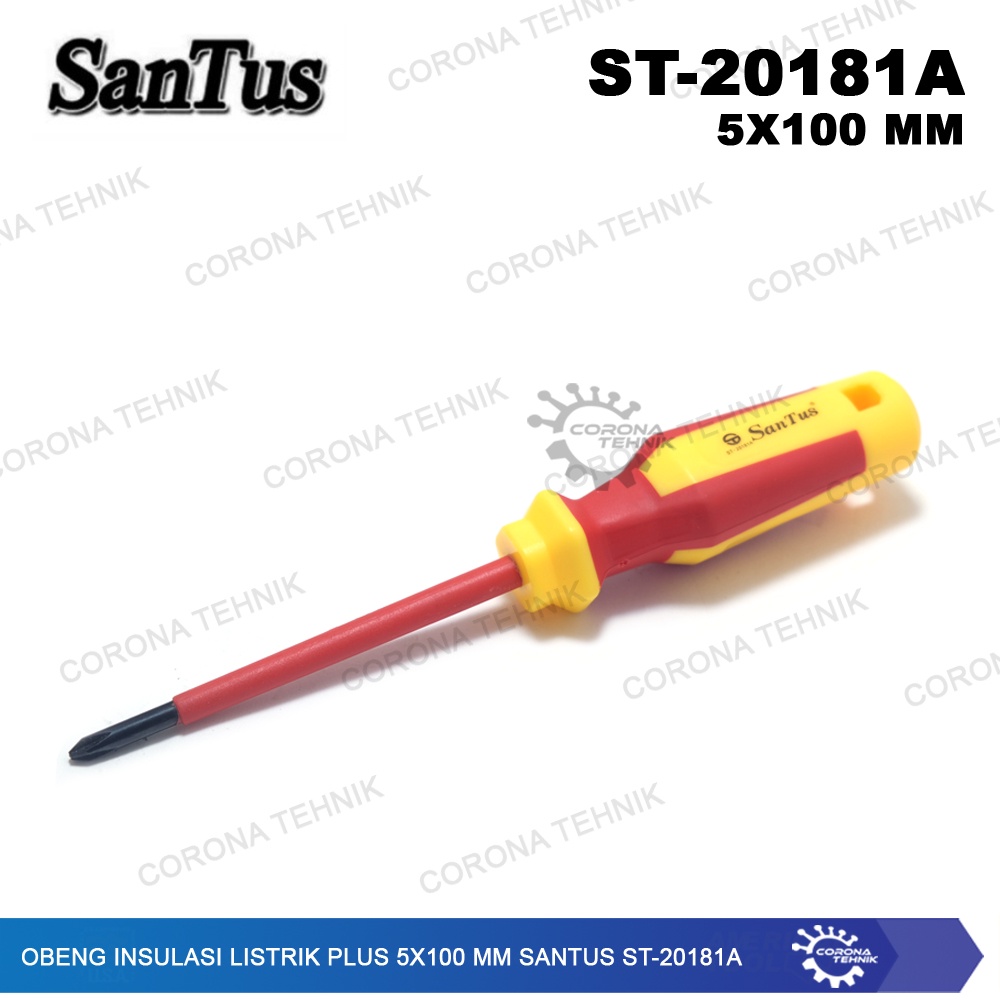 ST-20181A - Obeng Insulasi Listrik Plus 5x100 mm Santus