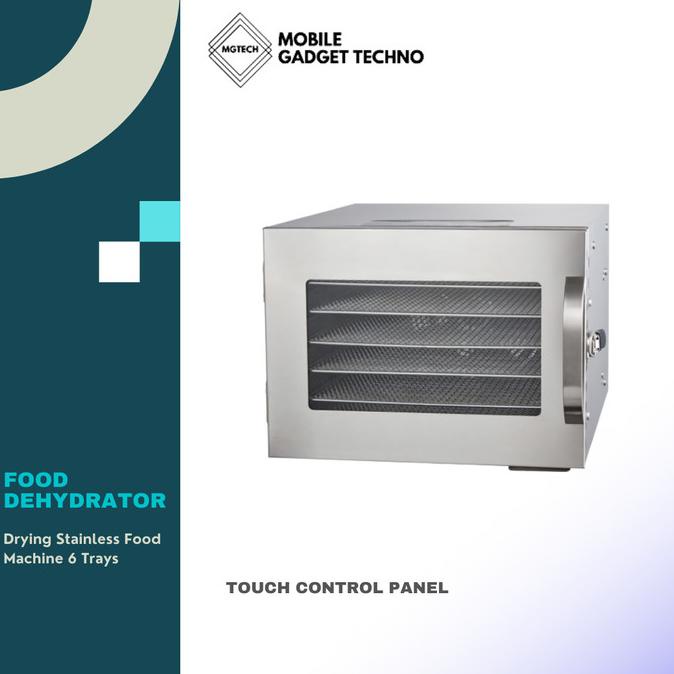 Drying Stainless Food Dehydrator Machine Pengering 6 Trays Food Dryer