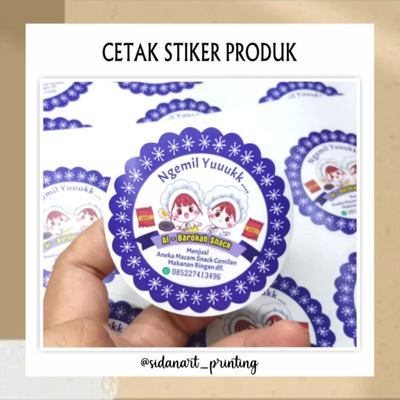 

[TERMURAH]Cetak stiker Produk