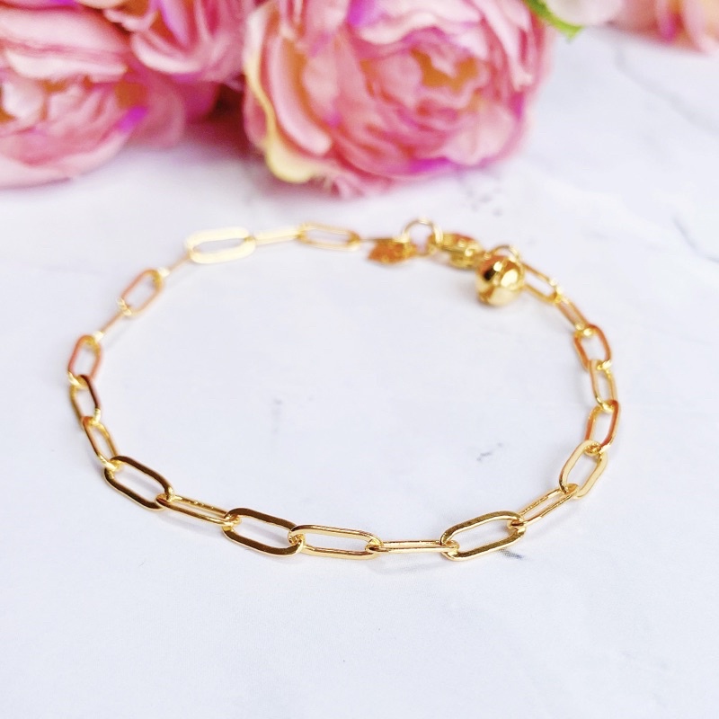 Gelang Wanita Fashion Korea Model Rantai Anti Karat