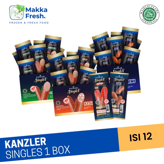 

sosis kanzler singles 1 box isi 12 pcs